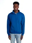 995MB NUBLEND UNI QUARTER-ZIP CADET C SWEAT-WHITE-FRONT