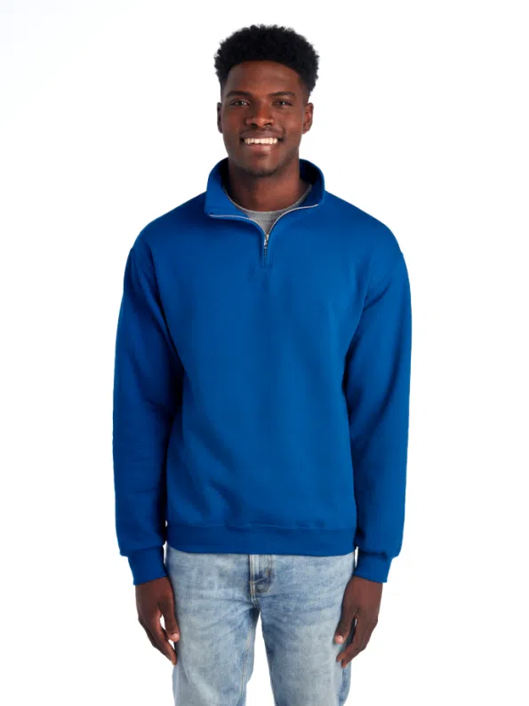Quarter Zip Sweatshirt Fleece 995MR – Cadet Collar | Volgania