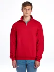 995MB NUBLEND UNI QUARTER-ZIP CADET C SWEAT-WHITE-FRONT