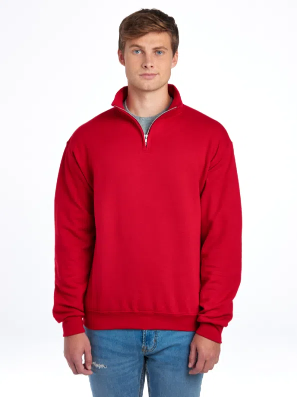 Quarter Zip Sweatshirt Fleece 995MR – Cadet Collar | Volgania