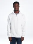 995MB NUBLEND UNI QUARTER-ZIP CADET C SWEAT-WHITE-FRONT
