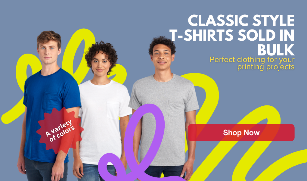 Wholesale blank t-shirts – Perfect for screen printing, embroidery, and DTF in Canada