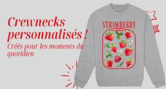 Crewnecks personnalisés — chandails vierges de haute qualité pour l’impression, la broderie et la création de vêtements sur mesure.